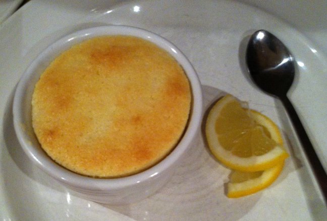 Lemon self-saucing pudding